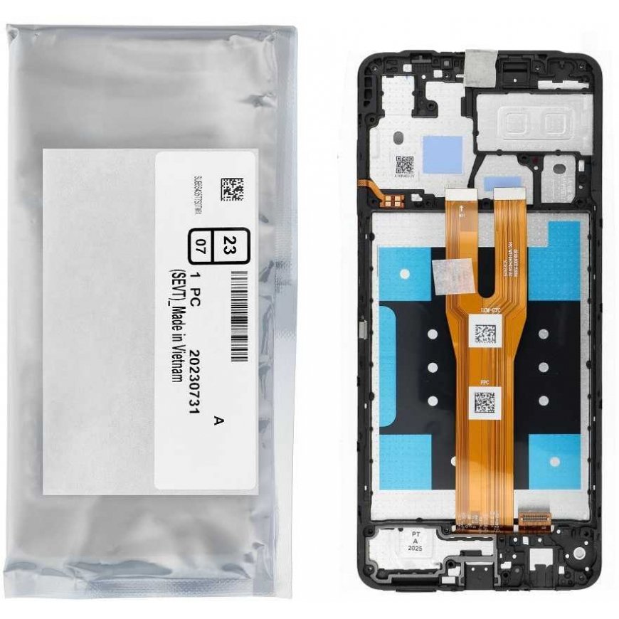 ServicePack LCD Display for SAMSUNG A06 A065 GH81-26440A Black – 5