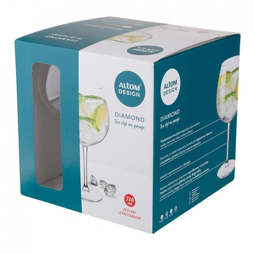 DIAMOND XXL KPL.4 KIELISZK�W 720 ML – 3
