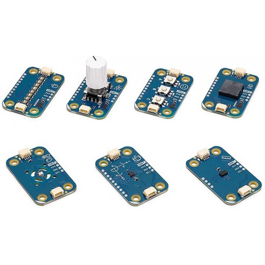 Arduino Plug and Make Kit – Arduino Uno R4 WiFi Kit and 7 Qwiic Modules – AKX00069 – 5