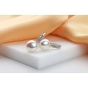 Brilio Silver Brilio Silver Charming silver earrings with pearl and zircons EA94 Brilio Silver Brilio Silver Charming silver earrings with pearl and zircons EA94
