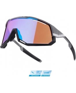 Force Attic sports sunglasses grey/black with pink lenses