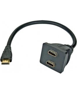 PremiumCord HDMI HDMI x2, 0,3m, juodasis (kfdma- 6)