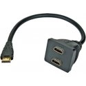 PremiumCord HDMI HDMI x2, 0,3m, juodasis (kfdma- 6)