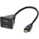 PremiumCord HDMI-kaapeli HDMI x2, 0,3 m, musta (kfdma-6)