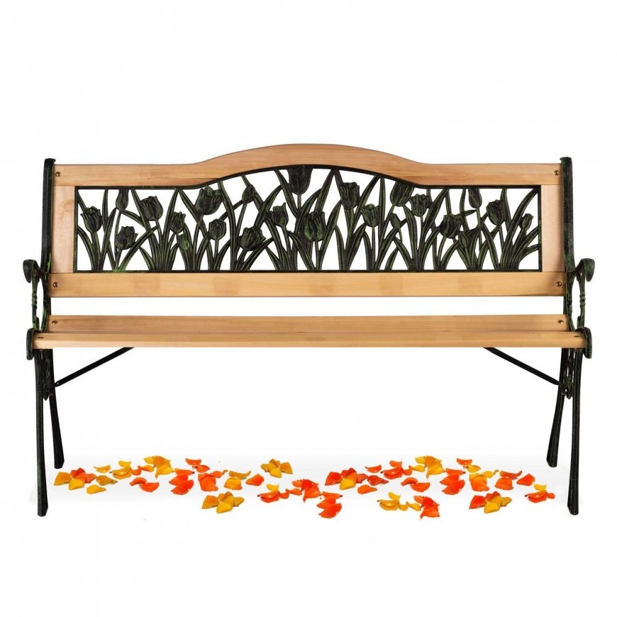 Sofotel Gardi Tulip garden bench with backrest 123.5 x 74 x 48 cm – 4