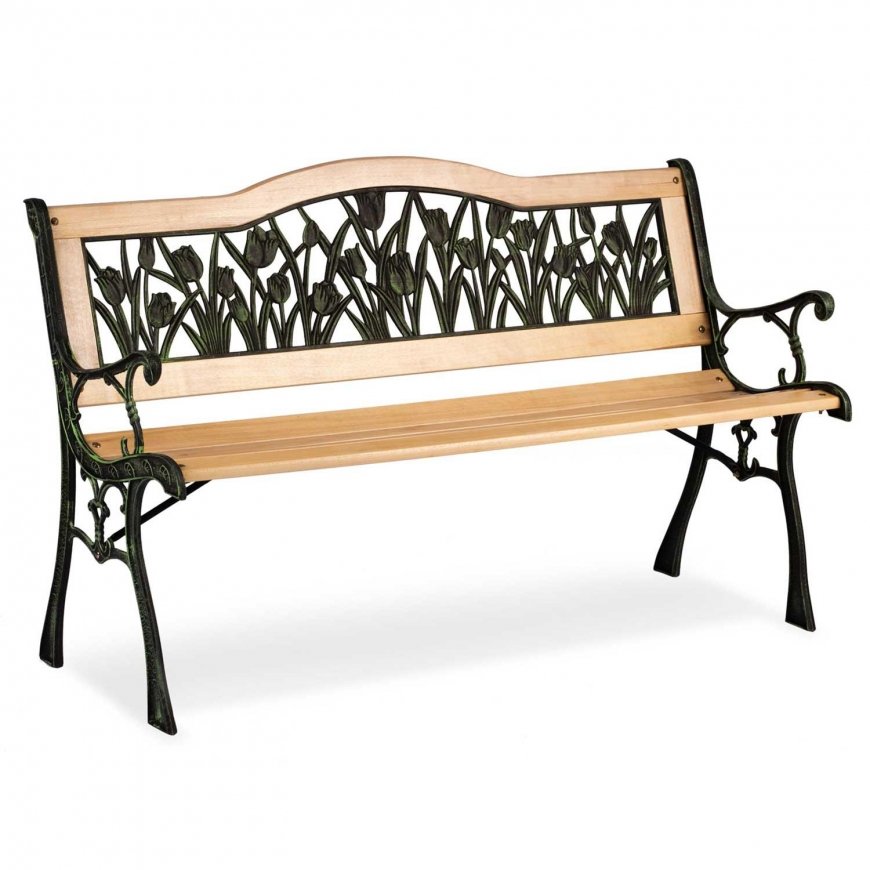 Sofotel Gardi Tulip garden bench with backrest 123.5 x 74 x 48 cm – 5