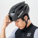 Rockbros bicycle helmet with visor, removable UV protection glasses, unisex - Black/brown Rockbros bicycle helmet with visor, removable UV protection glasses, unisex - Black/brown