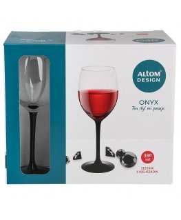 Altom Design wine glass set Onyx, 330 ml, 6 pcs.
