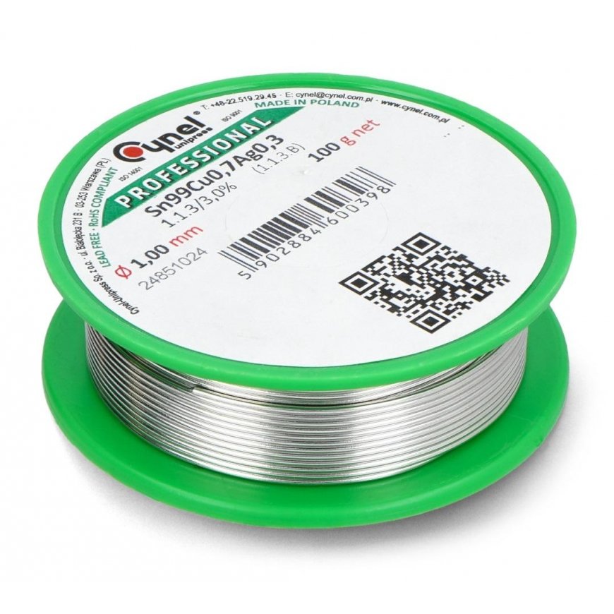 Solder Cynel LC99 100g/1mm - lead-free – 2