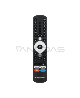 Kruger & Matz Google TV TV nuotolinio valdymo pultas su skaičių klavišais