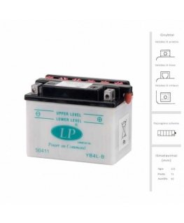 Landportin akku 4 Ah 50A EN 12V
