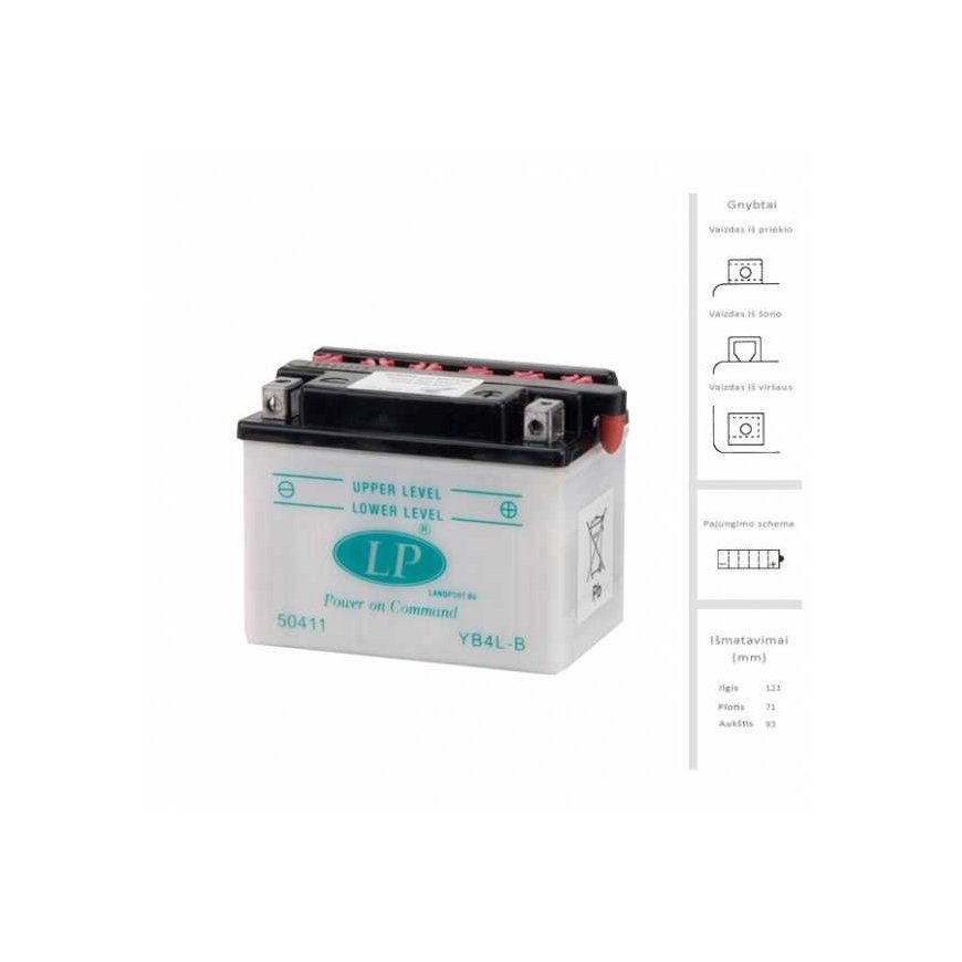 Landport Battery 4 Ah 50A EN