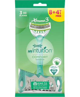 Wilkinson Sword Vienkartinis skustuvas moterims My Intuition Comfort Sensitiv e 8 + 4 vnt
