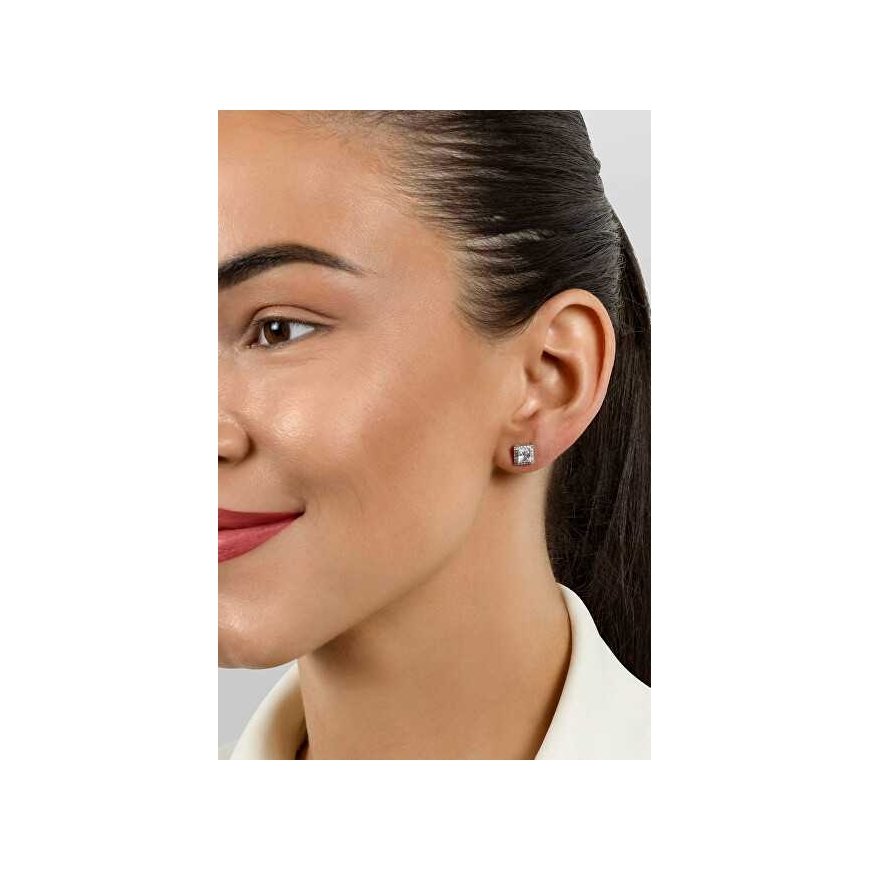 Brilio Silver Brilio Silver Dazzling gold-plated earrings with clear zircons EA613Y