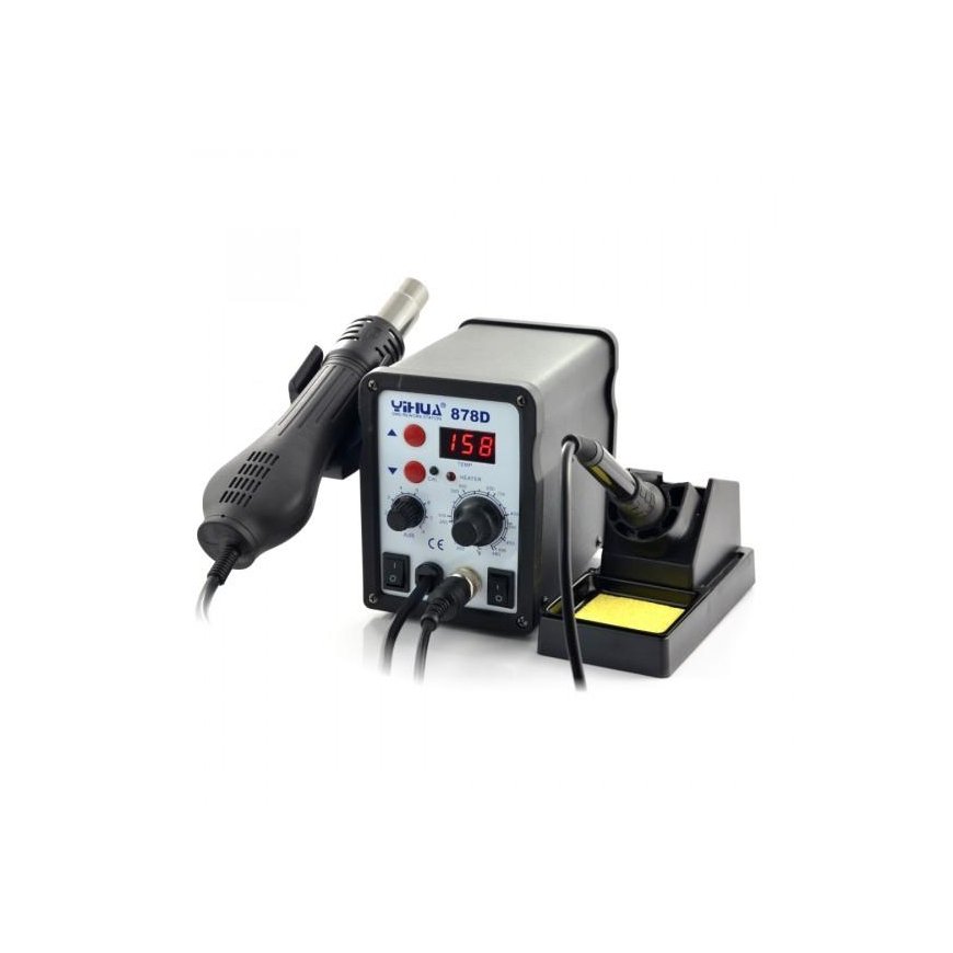 Litavimo stotelė 2in1 Yihua 878D su karštu oru Hotair 700W – 2