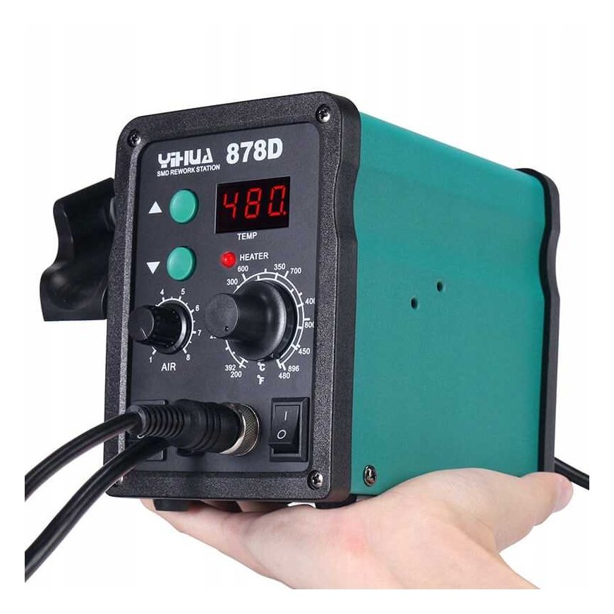 Juotosasema 2in1 Yihua 878D kuumailmalla Hotair 700W – 5