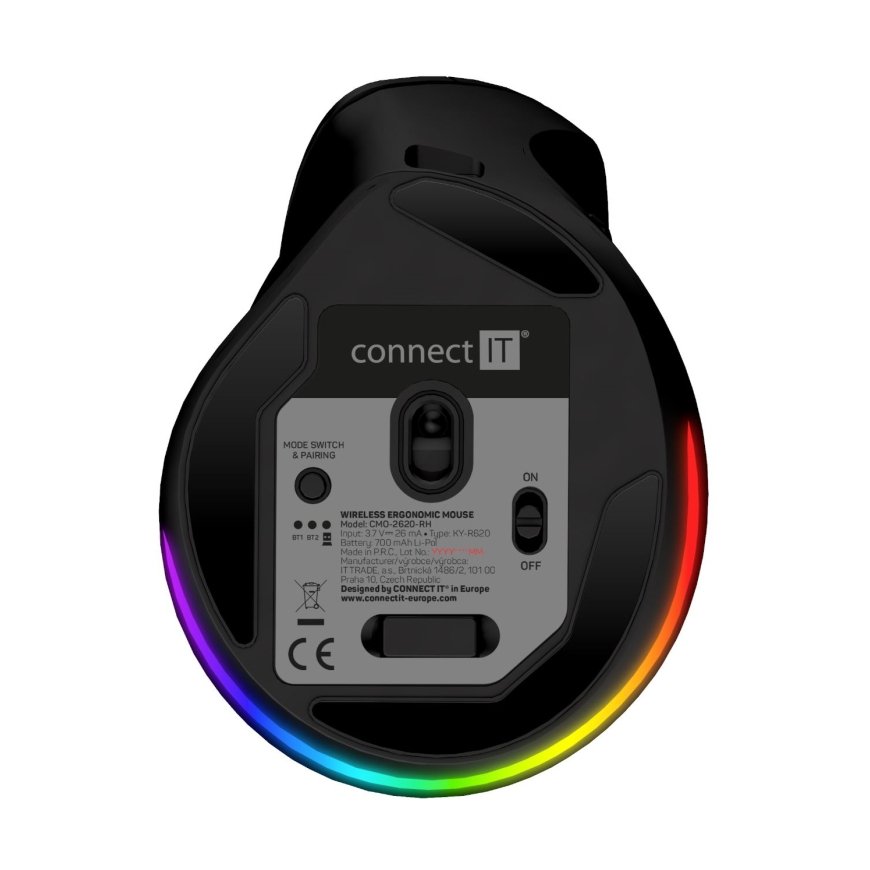 Connect IT CMO-2620-LH mouse Universal Left-hand RF Wireless + Bluetooth Optical 2400 DPI – 4