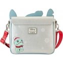 Loungefly Disney Stitch Holiday glitter crossbody bag Loungefly Disney Stitch Holiday glitter crossbody bag
