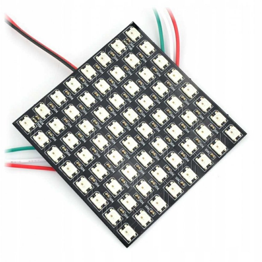 Oem Flexible LED Matrix 8x8 - 64 LED RGB - WS2812B – 3