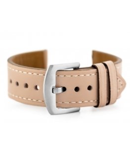 Pacific W81 leather watch strap - pink - 20mm