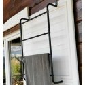 Bathroom Solutions -pyyheteline, oven yläpuolelle, musta, metalli Bathroom Solutions -pyyheteline, oven yläpuolelle, musta, metalli