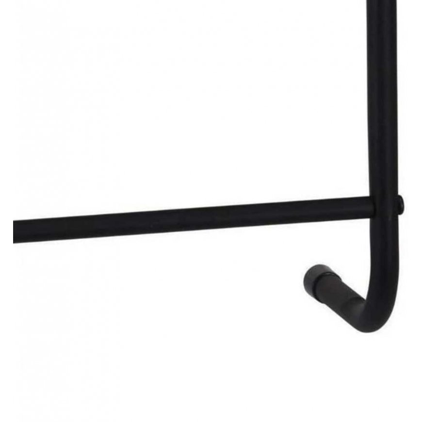 Bathroom Solutions Over-the-door towel rack, black, metal – 5