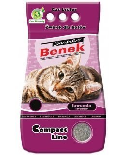 Cat litter Super Benek Compact Lavender 25 l