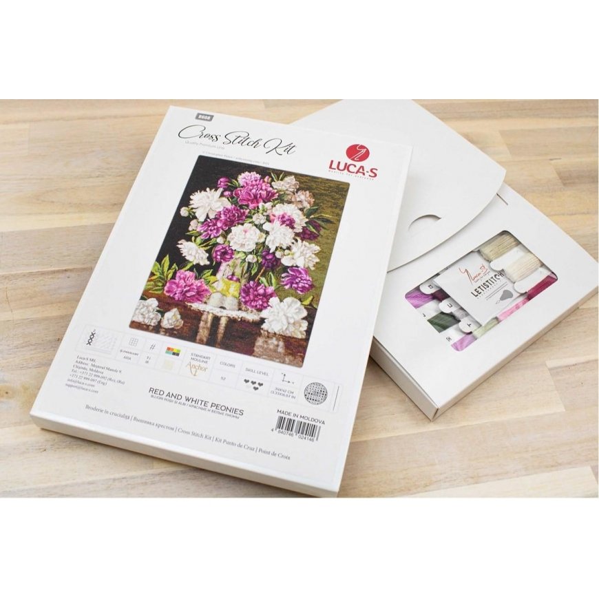 luca S Red and white peonies SG608 – 2