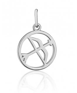JVD Silver pendant sign Sagittarius SVLP1080X6100ST