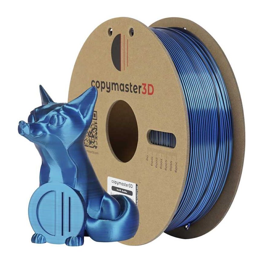 Copymaster3D Duo-Silk 1.75mm 1kg - Juodas/Mėlyna