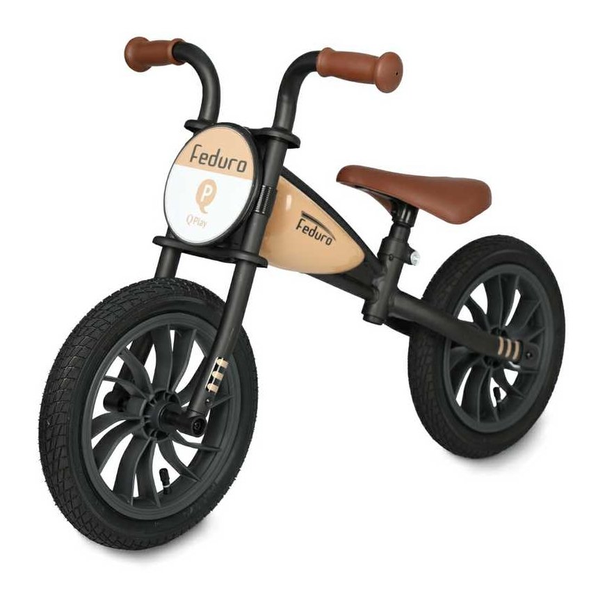 Qplay Balance Bike Feduro brownish yellow