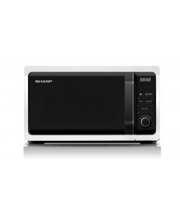Sharp Home Appliances R-243W mikroviļņu krāsns Balts Solo mikrovilnis Novietojams uz galda 20 L 800 W