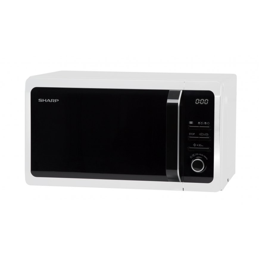Sharp Home Appliances R-243W mikroaaltouuni Valkoinen Solo-mikroaaltouuni Pöytämalli 20 L 800 W – 2