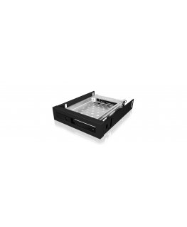 ICY BOX IB-2217StS 8.89 cm (3.5") Storage drive tray Black
