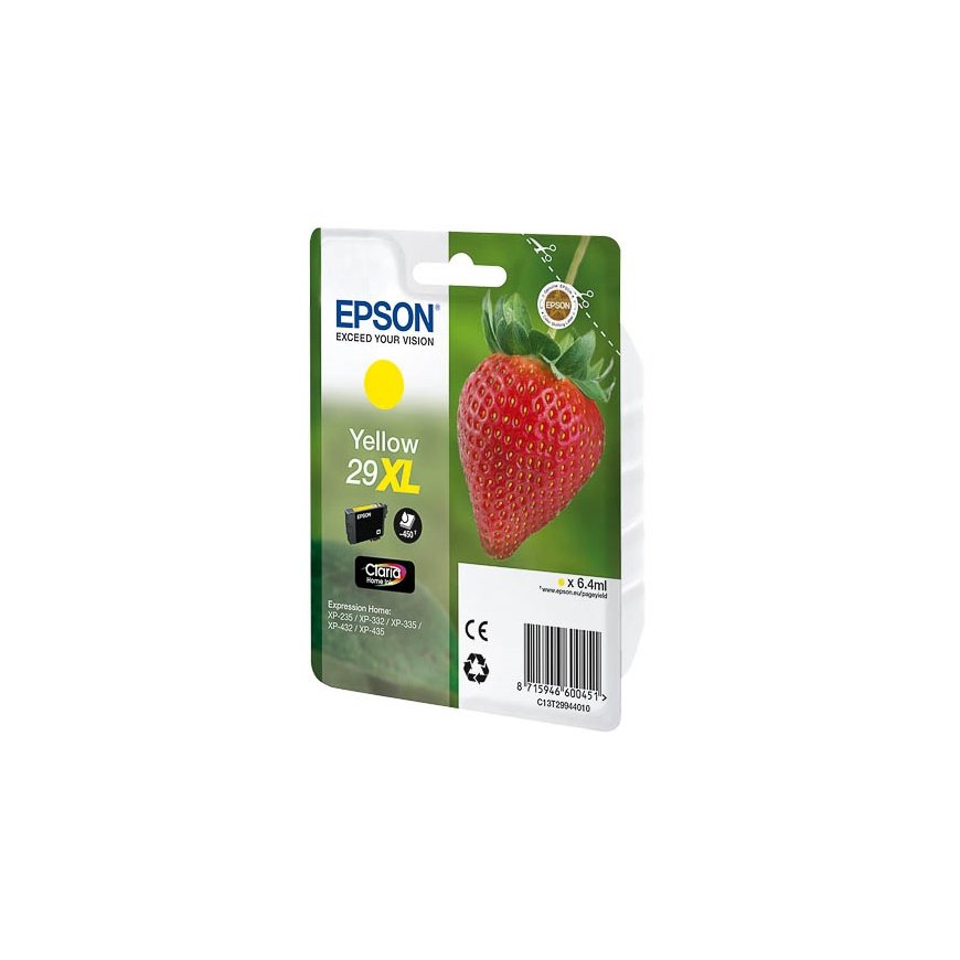 Epson Strawberry 29XL Y tindikassett 1 tk Originaal High (XL) Yield Kollane