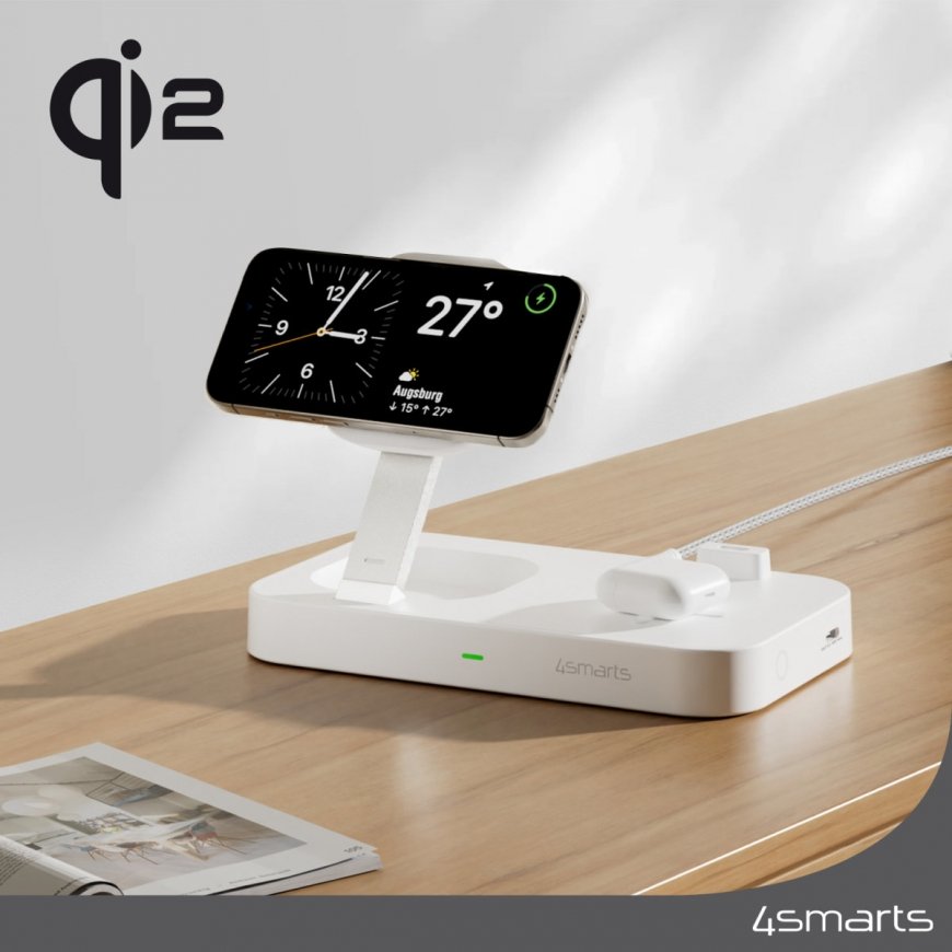 4smarts Qi2 Universalus Balta AC Belaidis įkrovimas Spartusis įkrovimas Vidaus – 2