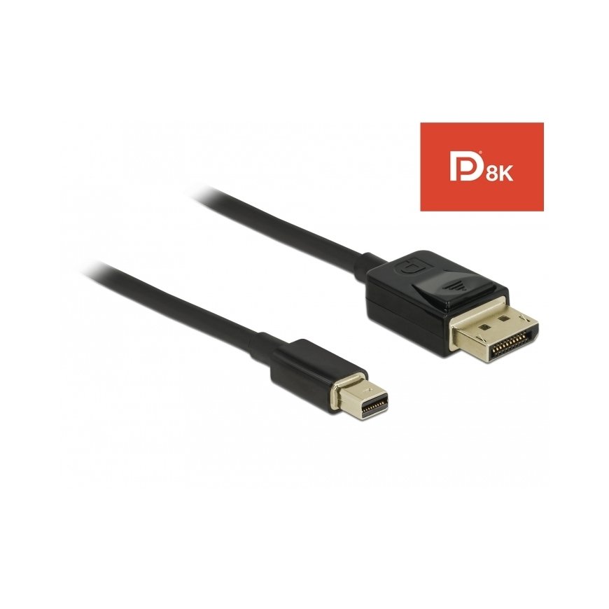 DeLOCK 84928 „DisplayPort“ kabelis 2 m Mini DisplayPort Juoda