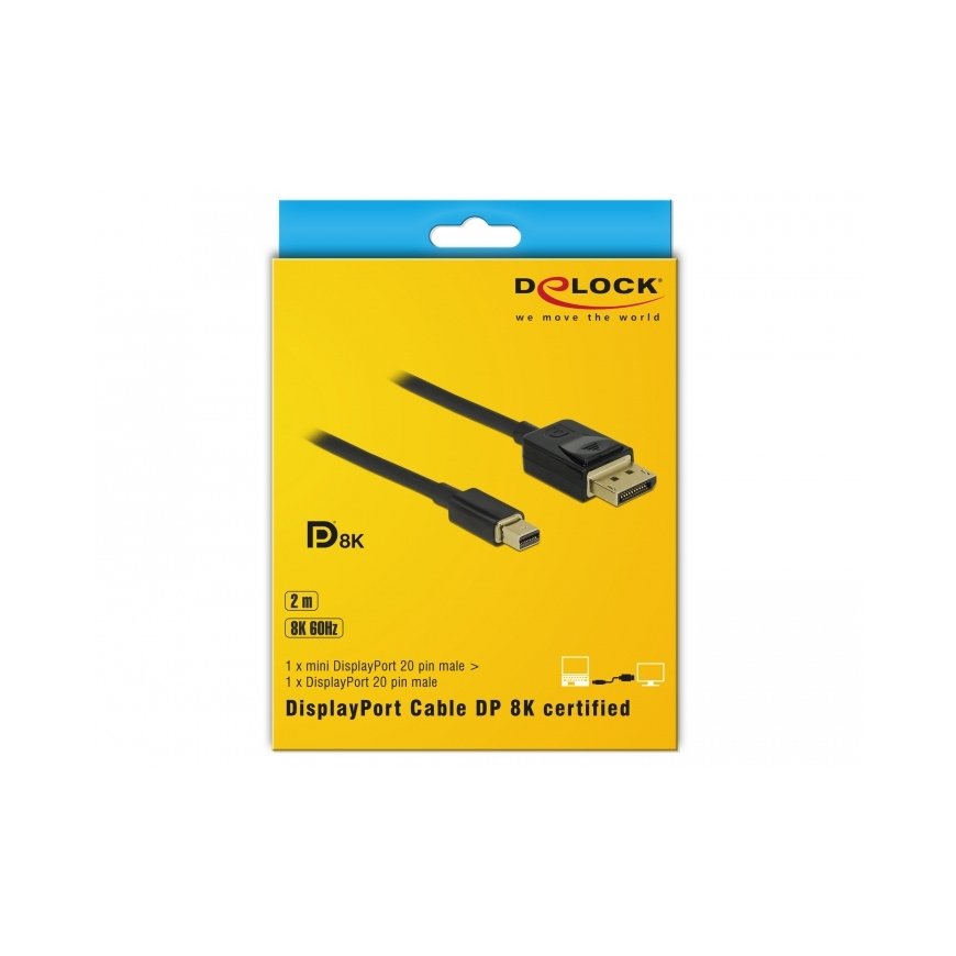 DeLOCK 84928 DisplayPort cable 2 m Mini DisplayPort Black – 3