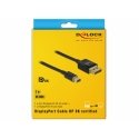 DeLOCK 84928 DisplayPort kabelis 2 m Mini DisplayPort Melns DeLOCK 84928 DisplayPort kabelis 2 m Mini DisplayPort Melns