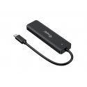 Equip 128966 interfeisa centrmezgls USB 3.2 Gen 2 (3.1 Gen 2) Type-C 10000 Mbit/s Melns Equip 128966 interfeisa centrmezgls USB 3.2 Gen 2 (3.1 Gen 2) Type-C 10000 Mbit/s Melns