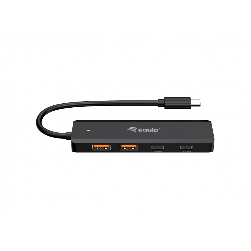 Equip 128966 sąsajos šakotuvas USB 3.2 Gen 2 (3.1 Gen 2) Type-C 10000 Mbit/ai Juoda – 3