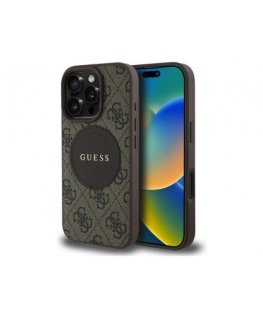 Case Guess IML Metal Colored Circle Classic Logo MagSafe fo