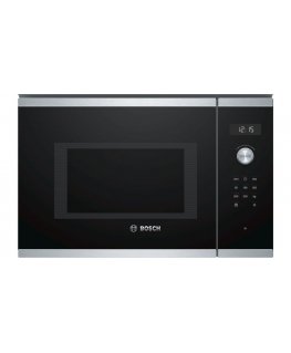 Bosch Serie 6 BFL554MS0 mikroviļņu krāsns Melns, Nerūsējošs tērauds Solo mikrovilnis Iebūvēts 25 L 900 W