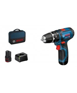 Bosch GSB 12V-15 Professional 1300 RPM Must, Sinine