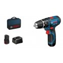 Bosch GSB 12V-15 Professional 1300 RPM musta, Sininen Bosch GSB 12V-15 Professional 1300 RPM musta, Sininen