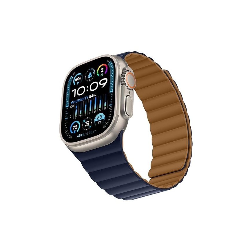 Riff Apple iWatch series 42 /44 /45 /49 mm Brown Leather strap – 2