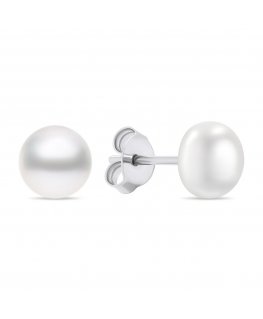 Brilio Silver Brilio Silver Charming silver stud earrings with real pearls EA585/6/7/8W