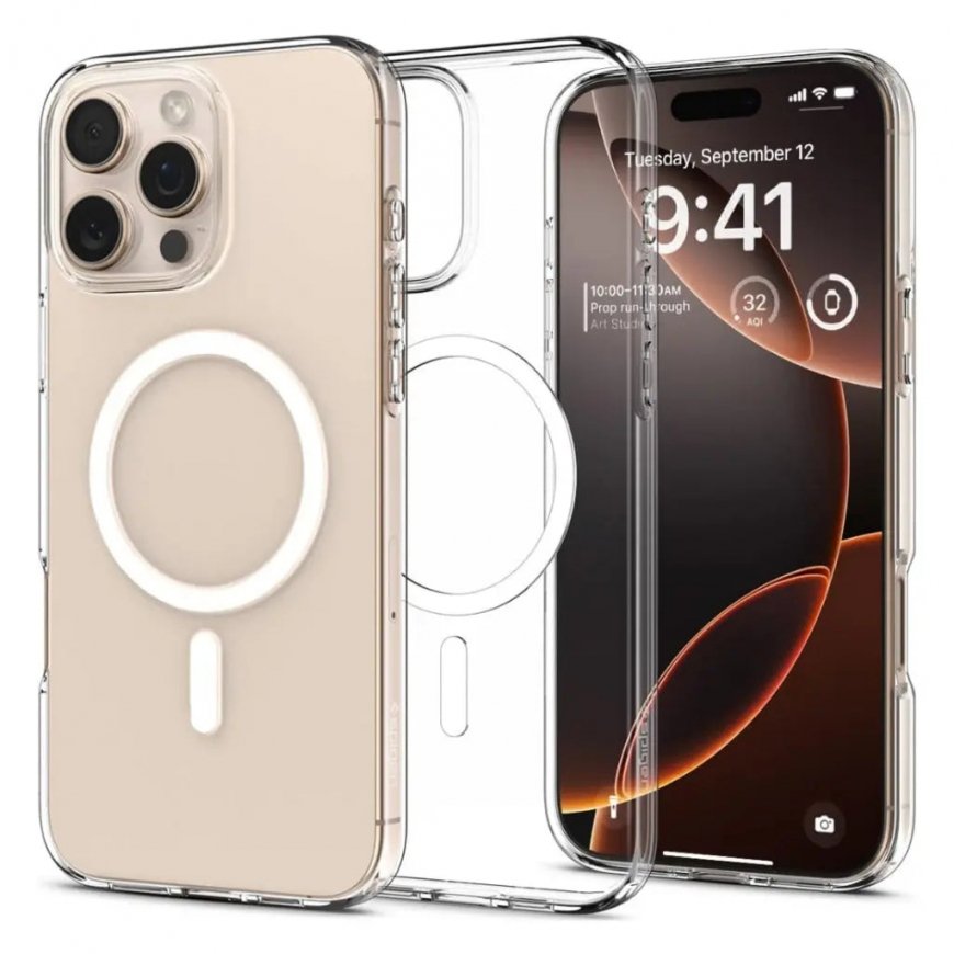 Spigen Liquid Crystal MagFit mobilo telefonu apvalks 16 cm (6.3") Aploksne Caurspīdīgs