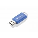 Verbatim V DataBar USB atmintukas 64 GB USB A tipo 2.0 Mėlyna Verbatim V DataBar USB atmintukas 64 GB USB A tipo 2.0 Mėlyna