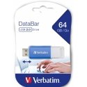 Verbatim V DataBar USB флеш накопитель 64 GB USB тип-A 2.0 Синий Verbatim V DataBar USB флеш накопитель 64 GB USB тип-A 2.0 Синий